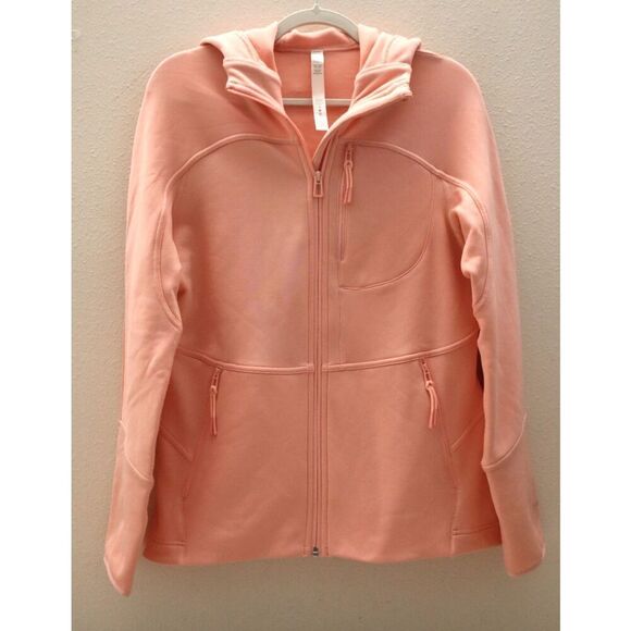 Lululemon W4BP2S Women's Sz 6 Dew Pink Full Zip Forager Hooded Jacket - Picture 1 of 13